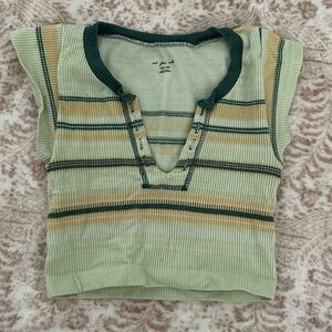 Urban outfitters out from under striped crop top